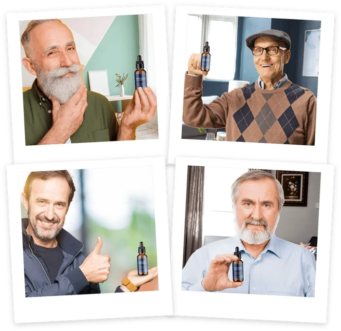 Real Prostadine customers holding their bottle